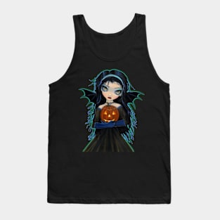 October Woods Cute Big Eye Vampire Art Tank Top